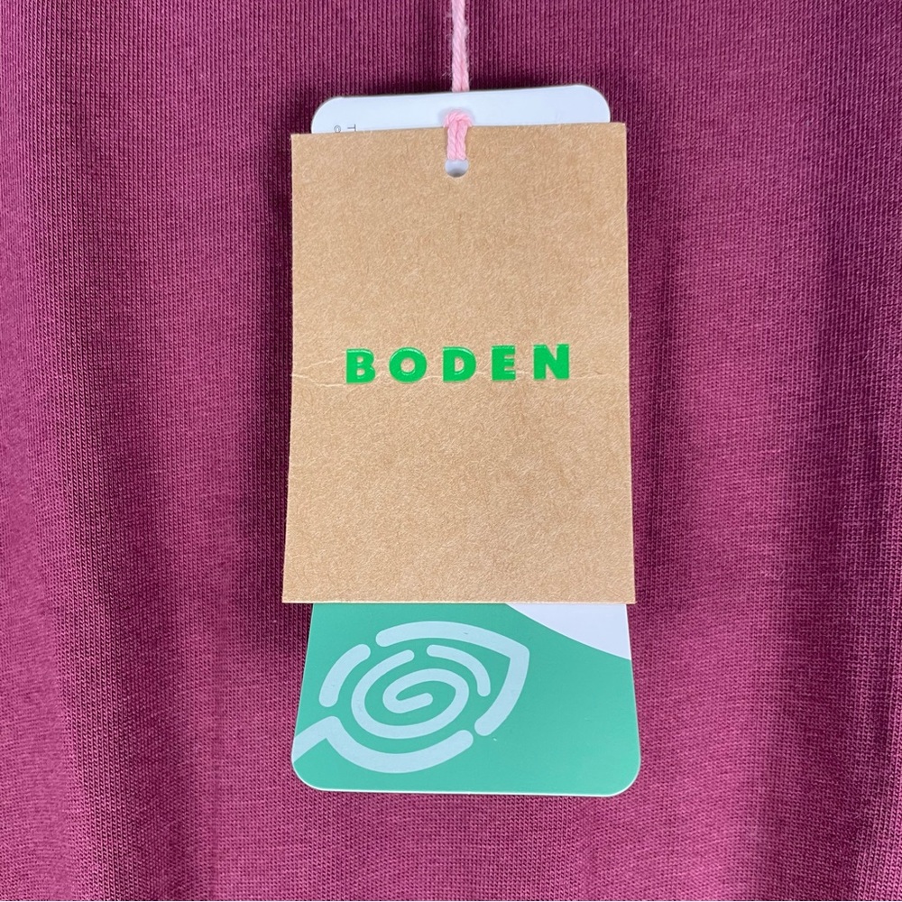 Boden 10R Women's Shirred Waist Tier Midi Dress Western Boho Prairie Cottage NEW - Picture 7 of 13